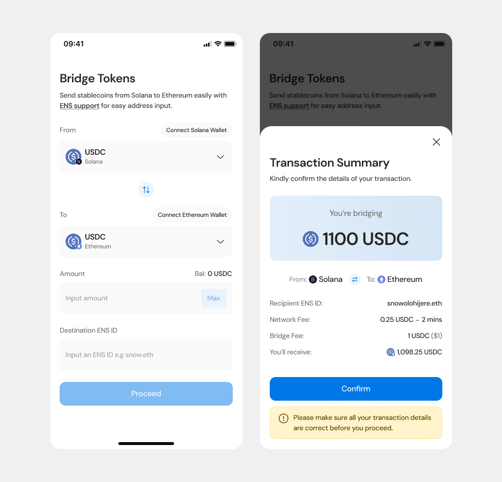 Bridge Token UI